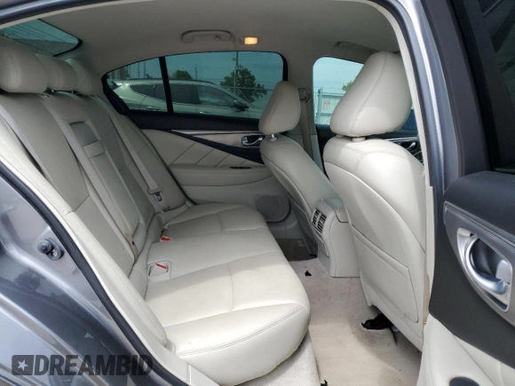 2015 Infiniti Q50 with VIN JN1BV7AP7FM355170, listed as a Copart auction lot 57448855 with 207,871 mi miles and Salvage title. Bid and sale history available at DreamBid. Image 10.