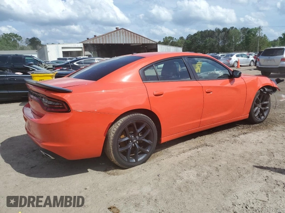 2022 Dodge Charger SXT with VIN 2C3CDXBG1NH126024, listed as a Copart auction lot 51675105 with 40,348 mi miles and Salvage Title. Bid and sale history available at DreamBid. Image 3.