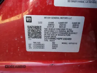 2023 GMC Sierra 3500HD Denali z VIN 1GT49WEY6PF192489, wystawiony jako Copart lot #78164924 z przebiegiem Nie podano mil oraz Nie do naprawy • Non repairable. Historia ofert i sprzedaży dostępna na DreamBid. Obrazek 12.