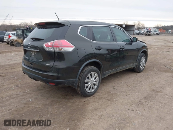 2016 Nissan Rogue S with VIN JN8AT2MV5GW134026, listed as a IAAI auction lot 41364492 with 118,069 mi miles and . Bid and sale history available at carsss.com. Image 4.