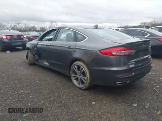 2019 Ford Fusion Titanium with VIN 3FA6P0D93KR124299, listed as a IAAI auction lot 40182478 with 73,408 mi miles. Bid and sale history available at carsss.com. Image 3.