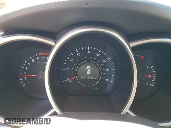 2015 Kia Optima LX with VIN KNAGM4A70F5640806, listed as a Copart auction lot 50364795 with 96,393 mi miles and Salvage Title. Bid and sale history available at carsss.com. Image 9.