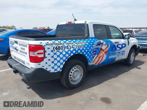 2023 Ford Maverick XL with VIN 3FTTW8E3XPRA79894, listed as a IAAI auction lot 41937080 with 26,650 mi miles and . Bid and sale history available at DreamBid. Image 4.