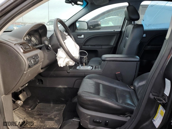 2007 Mercury Montego Premier with VIN 1MEHM42187G603122, listed as a Copart auction lot 47318085 with 0 mi miles and Salvage Title. Bid and sale history available at carsss.com. Image 7.