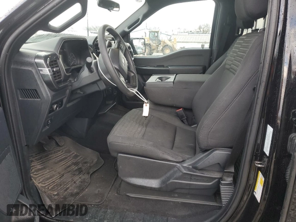 2023 Ford F-150 XL with VIN 1FTEW1EB4PKF59134, listed as a Copart auction lot 85747264 with 25,038 mi miles and Salvage Title. Bid and sale history available at carsss.com. Image 7.
