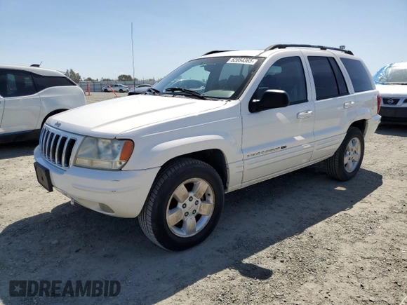 2001 Jeep Grand Cherokee Limited with VIN 1J4GW58N61C628066, listed as a Copart auction lot 52054365 with 173,485 mi miles and Salvage Title. Bid and sale history available at carsss.com. Image 1.