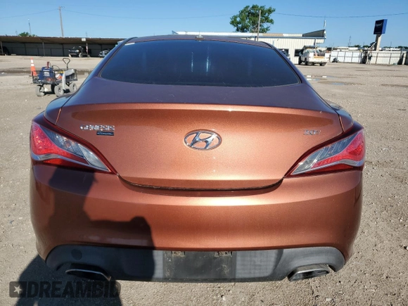 2013 Hyundai Genesis Coupe 2.0T with VIN KMHHT6KD6DU091878, listed as a Copart auction lot 53606815 with 142,441 mi miles and Salvage title. Bid and sale history available at DreamBid. Image 6.