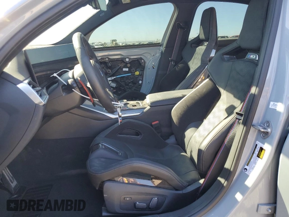 2024 BMW M3 Competition with VIN WBS33AY0XRFT58675, listed as a Copart auction lot 81841404 with 2,144 mi miles and Salvage title. Bid and sale history available at DreamBid. Image 7.