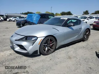 2021 Toyota GR Supra 3.0 with VIN WZ1DB0C00MW042261, listed as a Copart auction lot 69486714 with 18,862 mi miles and Salvage Title. Bid and sale history available at carsss.com. Image 1.