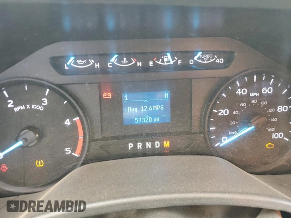 2020 Ford F-350 with VIN 1FD8X3ET9LEE21348, listed as a Copart auction lot 77129384 with 57,320 mi miles and Salvage title. Bid and sale history available at DreamBid. Image 9.