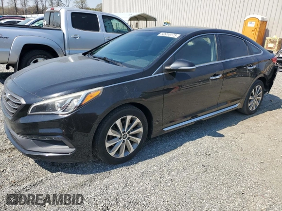 2016 Hyundai Sonata Sport with VIN 5NPE34AF3GH277018, listed as a Copart auction lot 50914175 with 126,334 mi miles and Salvage Title. Bid and sale history available at DreamBid. Image 1.