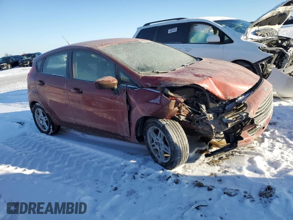 2018 Ford Fiesta SE with VIN 3FADP4EJ9JM104979, listed as a Copart auction lot 45969655 with Not Provided miles and Salvage Title. Bid and sale history available at DreamBid. Image 4.