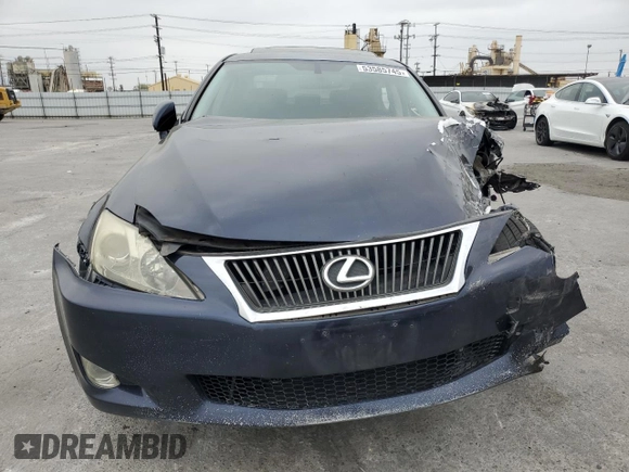2010 Lexus IS 250 with VIN JTHBF5C21A5111287, listed as a Copart auction lot 53585745 with 158,516 mi miles and Salvage title. Bid and sale history available at DreamBid. Image 5.