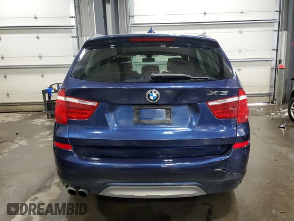 2016 BMW X3 xDrive28i with VIN 5UXWX9C53G0D79749, listed as a Copart auction lot 45796975 with 104,692 mi miles and Salvage Title. Bid and sale history available at carsss.com. Image 6.