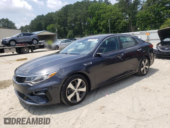 2019 Kia Optima LX with VIN 5XXGT4L36KG316216, listed as a Copart auction lot 62138725 with 73,197 mi miles and Salvage title. Bid and sale history available at DreamBid. Image 1.