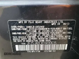 2014 Subaru Forester Premium with VIN JF2SJADCXEH490635, listed as a Copart auction lot 53783335 with 144,871 mi miles and Clean title. Bid and sale history available at DreamBid. Image 12.