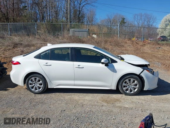 2020 Toyota Corolla LE with VIN JTDEPRAE8LJ103827, listed as a IAAI auction lot 41878687 with 92,584 mi miles and . Bid and sale history available at DreamBid. Image 14.
