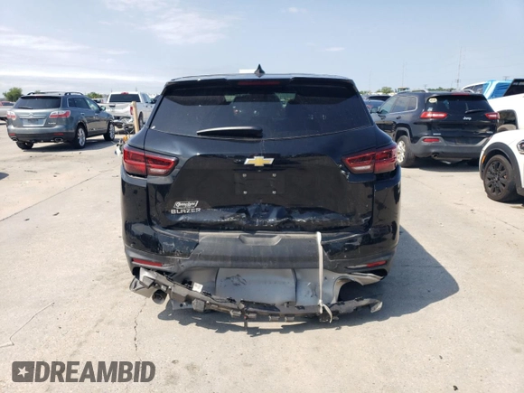 2023 Chevrolet Blazer LT с VIN 3GNKBCR43PS193670, выставлен на аукционе Copart как лот 56047445 с пробегом 29 324 миль миль и Списание • Salvage title. История ставок и продаж доступна на DreamBid. Изображение 6.