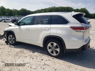 2016 Toyota Highlander Limited with VIN 5TDDCRFH6GS014938, listed as a Copart auction lot 61283725 with 122,063 mi miles and Salvage title. Bid and sale history available at DreamBid. Image 2.