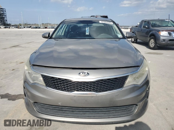 2017 Kia Optima LX with VIN 5XXGT4L36HG139045, listed as a Copart auction lot 47464285 with 191,626 mi miles and Salvage Title. Bid and sale history available at carsss.com. Image 5.