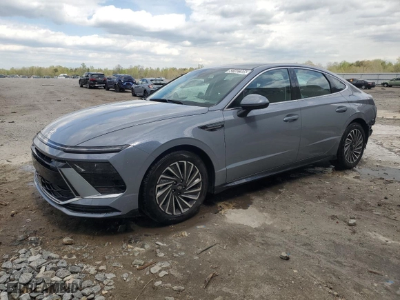 2024 Hyundai Sonata Hybrid SEL with VIN KMHL34JJ7RA096053, listed as a Copart auction lot 53102305 with 25,044 mi miles and Clean Title. Bid and sale history available at carsss.com. Image 1.