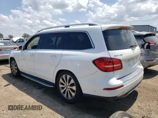 2018 Mercedes-Benz GLS 450 with VIN 4JGDF6EE6JB089646, listed as a Copart auction lot 59665543 with 56,351 mi miles and . Bid and sale history available at DreamBid. Image 2.