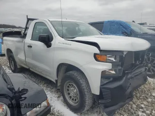 2021 Chevrolet Silverado 1500 Work Truck with VIN 3GCNWAEH0MG295904, listed as a Copart auction lot 46837045 with 58,931 mi miles and Clean Title. Bid and sale history available at carsss.com. Image 4.