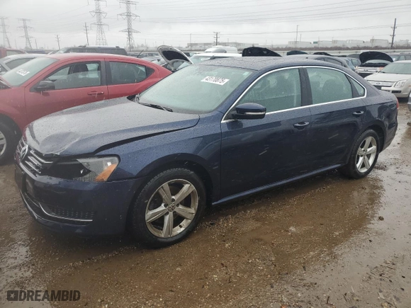 2013 Volkswagen Passat SE w/Sunroof with VIN 1VWBH7A37DC085293, listed as a Copart auction lot 43170875 with 93,816 mi miles and Salvage Title. Bid and sale history available at carsss.com. Image 1.