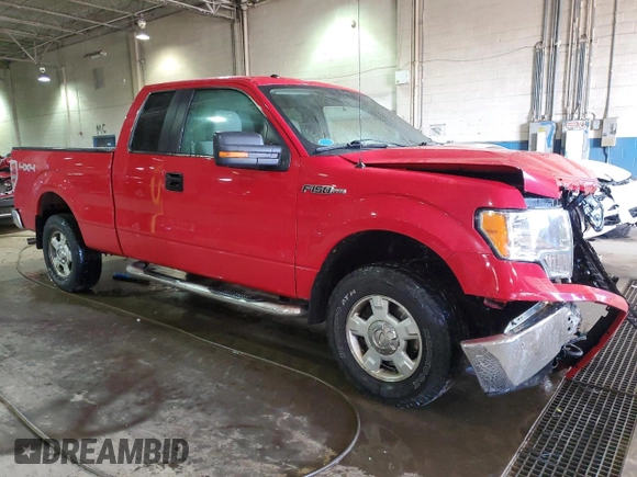 2010 Ford F-150 XL with VIN 1FTEX1E83AFC42916, listed as a Copart auction lot 50404535 with 130,903 mi miles and Salvage Title. Bid and sale history available at carsss.com. Image 4.