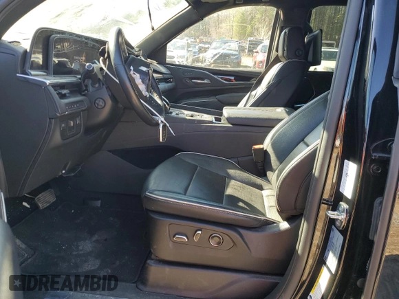 2023 Cadillac Escalade 4WD Sport with VIN 1GYS4EKL2PR512828, listed as a Copart auction lot 51088245 with 25,174 mi miles and Clean title. Bid and sale history available at DreamBid. Image 7.
