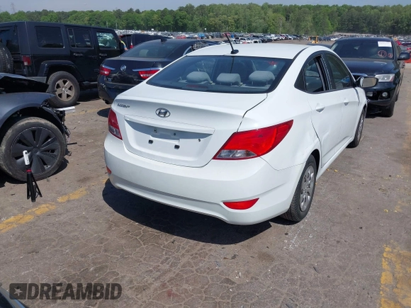 2015 Hyundai Accent GLS with VIN KMHCT4AE0FU896593, listed as a IAAI auction lot 42081643 with 175,346 mi miles and . Bid and sale history available at DreamBid. Image 4.