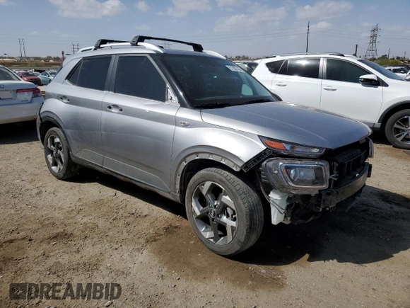 2024 Hyundai Venue SEL with VIN KMHRC8A38RU323364, listed as a Copart auction lot 51352145 with 22,512 mi miles and Salvage Title. Bid and sale history available at DreamBid. Image 4.
