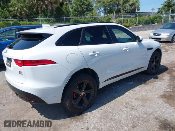 2018 Jaguar F-Pace S with VIN SADCM2FVXJA238034, listed as a IAAI auction lot 42350871 with 56,844 mi miles and . Bid and sale history available at DreamBid. Image 4.