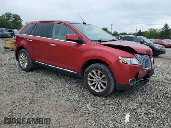 2011 Lincoln MKX z VIN 2LMDJ8JK1BBJ11607, wystawiony jako Copart lot #57126765 z przebiegiem 75 940 mil mil oraz Szkoda całkowita • Salvage title. Historia ofert i sprzedaży dostępna na DreamBid. Obrazek 4.