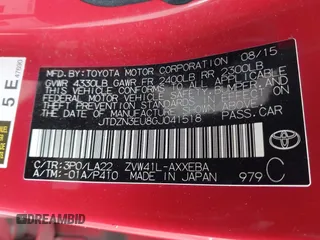 2016 Toyota Prius v Two with VIN JTDZN3EU8GJ041518, listed as a IAAI auction lot 41916830 with 106,526 mi miles. Bid and sale history available at carsss.com. Image 9.