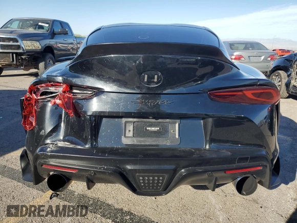 2021 Toyota GR Supra 3.0 with VIN WZ1DB0C02MW036820, listed as a Copart auction lot 72199344 with 16,988 mi miles and Salvage Title. Bid and sale history available at carsss.com. Image 6.