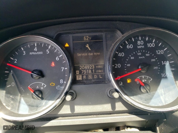 2013 Nissan Rogue S with VIN JN8AS5MT7DW010161, listed as a Copart auction lot 52042475 with 204,923 mi miles and Salvage Title. Bid and sale history available at carsss.com. Image 9.