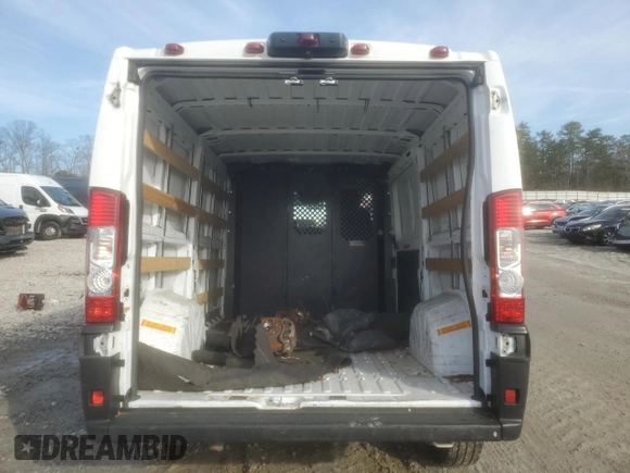 2023 Ram ProMaster Cargo with VIN 3C6LRVVG3PE565891, listed as a Copart auction lot 88542025 with Not Provided miles and Salvage Title. Bid and sale history available at DreamBid. Image 6.