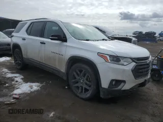 2019 Chevrolet Traverse Premier with VIN 1GNEVKKW4KJ282636, listed as a Copart auction lot 46515155 with 81,897 mi miles and Salvage Title. Bid and sale history available at carsss.com. Image 4.