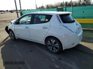 2017 Nissan LEAF SV with VIN 1N4BZ0CP9HC303348, listed as a Copart auction lot 52604055 with 45,480 mi miles and Clean Title. Bid and sale history available at carsss.com. Image 2.