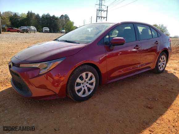 2022 Toyota Corolla LE with VIN JTDEPMAE3NJ227798, listed as a Copart auction lot 50903405 with 61,707 mi miles and Salvage Title. Bid and sale history available at carsss.com. Image 1.