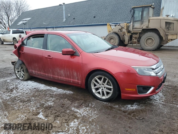 2011 Ford Fusion SEL with VIN 3FAHP0CG6BR182108, listed as a Copart auction lot 43545175 with 132,550 mi miles and Salvage Title. Bid and sale history available at DreamBid. Image 4.