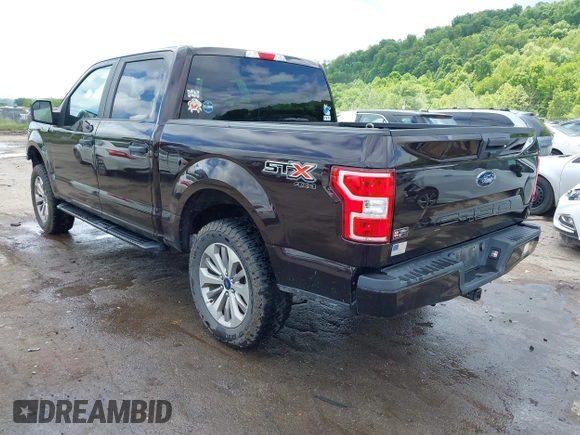2018 Ford F-150 XL with VIN 1FTEW1E55JFE21905, listed as a IAAI auction lot 42276693 with 77,260 mi miles and . Bid and sale history available at DreamBid. Image 3.