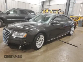 2015 Audi A8 4.0T with VIN WAUJ2AFD5FN009882, listed as a Copart auction lot 84222704 with 56,118 mi miles and Clean title. Bid and sale history available at DreamBid. Image 1.