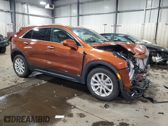 2019 Cadillac XT4 AWD Luxury with VIN 1GYFZBR44KF147644, listed as a Copart auction lot 42345385 with 50,919 mi miles and Salvage Title. Bid and sale history available at carsss.com. Image 4.