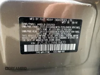 2017 Subaru Forester Touring with VIN JF2SJATC2HH416423, listed as a Copart auction lot 60541835 with 102,803 mi miles and Salvage title. Bid and sale history available at DreamBid. Image 13.