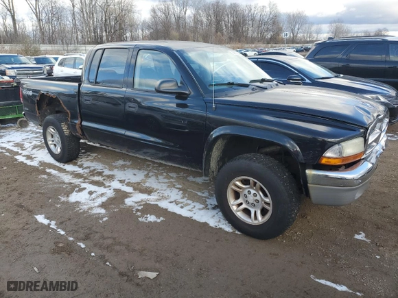2004 Dodge Dakota SLT with VIN 1D7HG48N74S643600, listed as a Copart auction lot 82630854 with 193,526 mi miles and Clean Title. Bid and sale history available at carsss.com. Image 4.