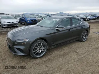2025 Genesis G70 2.5T with VIN KMTG34SC8SU153601, listed as a Copart auction lot 48814845 with 4,179 mi miles and Clean Title. Bid and sale history available at carsss.com. Image 1.