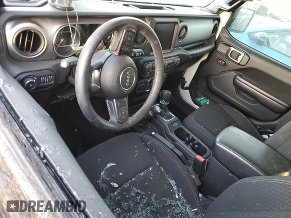 2021 Jeep Wrangler Sport S with VIN 1C4GJXAN6MW741870, listed as a Copart auction lot 42607065 with Not Provided miles and Salvage Title. Bid and sale history available at DreamBid. Image 8.