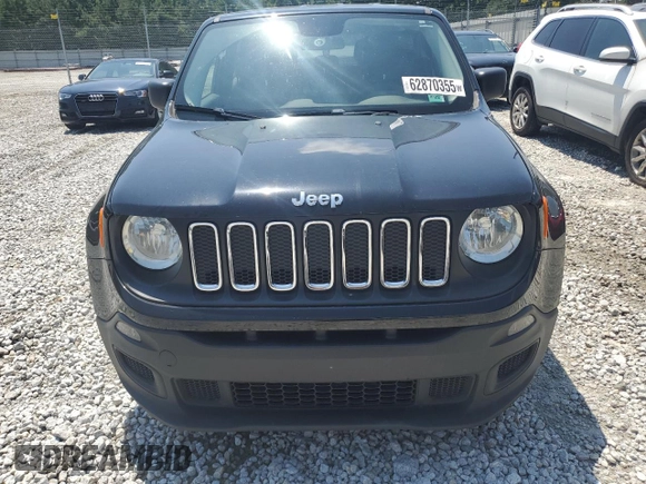 2017 Jeep Renegade Sport с VIN ZACCJAAH4HPF10734, выставлен на аукционе Copart как лот 62870355 с пробегом 109 493 миль миль и Чистый • Clean title. История ставок и продаж доступна на DreamBid. Изображение 5.